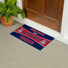 28" x 16" PVC Trapper Mat, Come Back with Tickets, University of Arizo - Collegiate