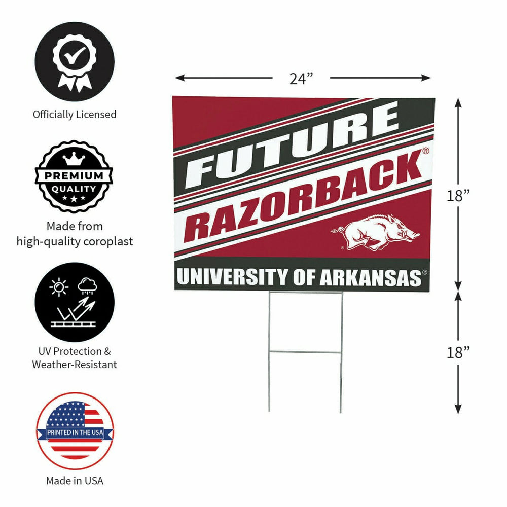 University of Arkansas Coroplast Yard Sign, Future Student - Collegiate Home