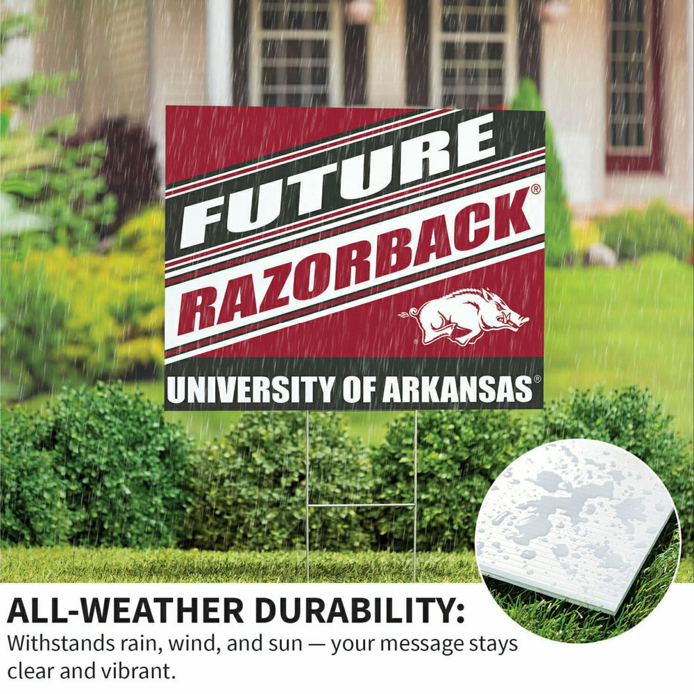 University of Arkansas Coroplast Yard Sign, Future Student - Collegiate Home
