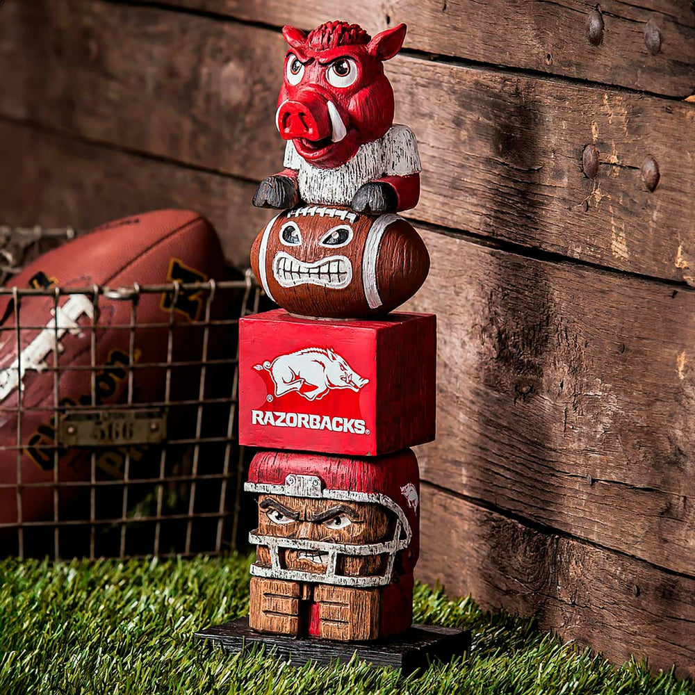 Arkansas Razorbacks Tiki Team Totem Garden Statue - Collegiate Home
