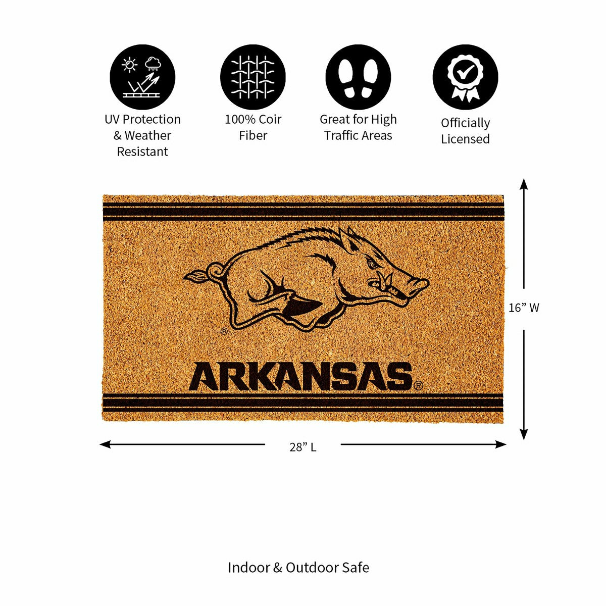 University of Arkansas, Coir Mat 1C - Collegiate