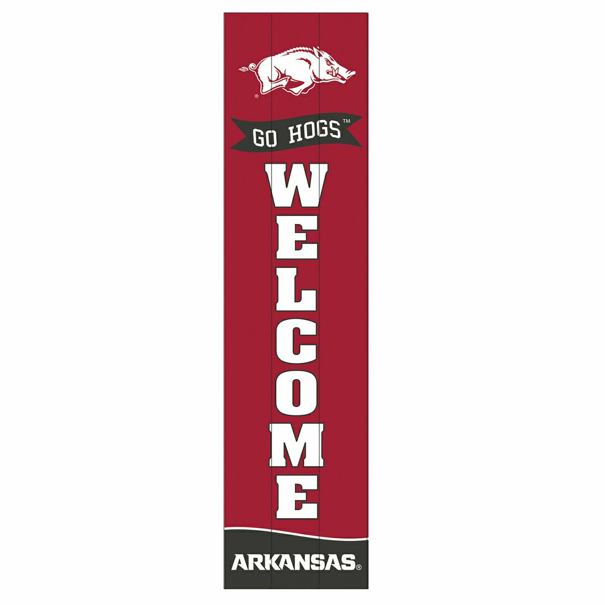 University of Arkansas Large Single Sided Leaner, 46" - Collegiate Home
