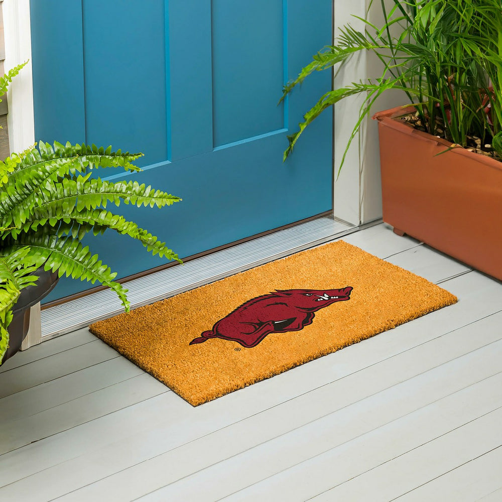 Coir Mat, 16"x28", University of Arkansas - Collegiate