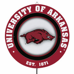 University of Arkansas, Metal Lite, Round - Collegiate