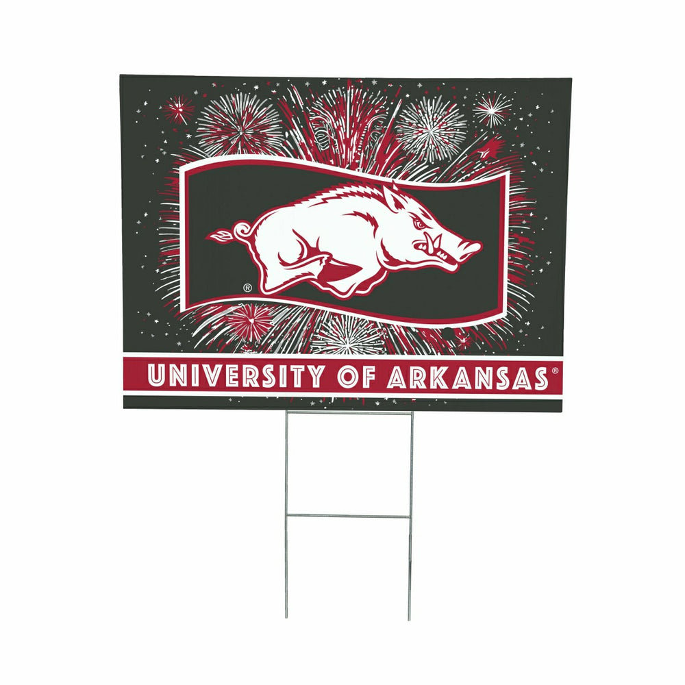 University of Arkansas Yard Sign, Patriotic - Collegiate Home