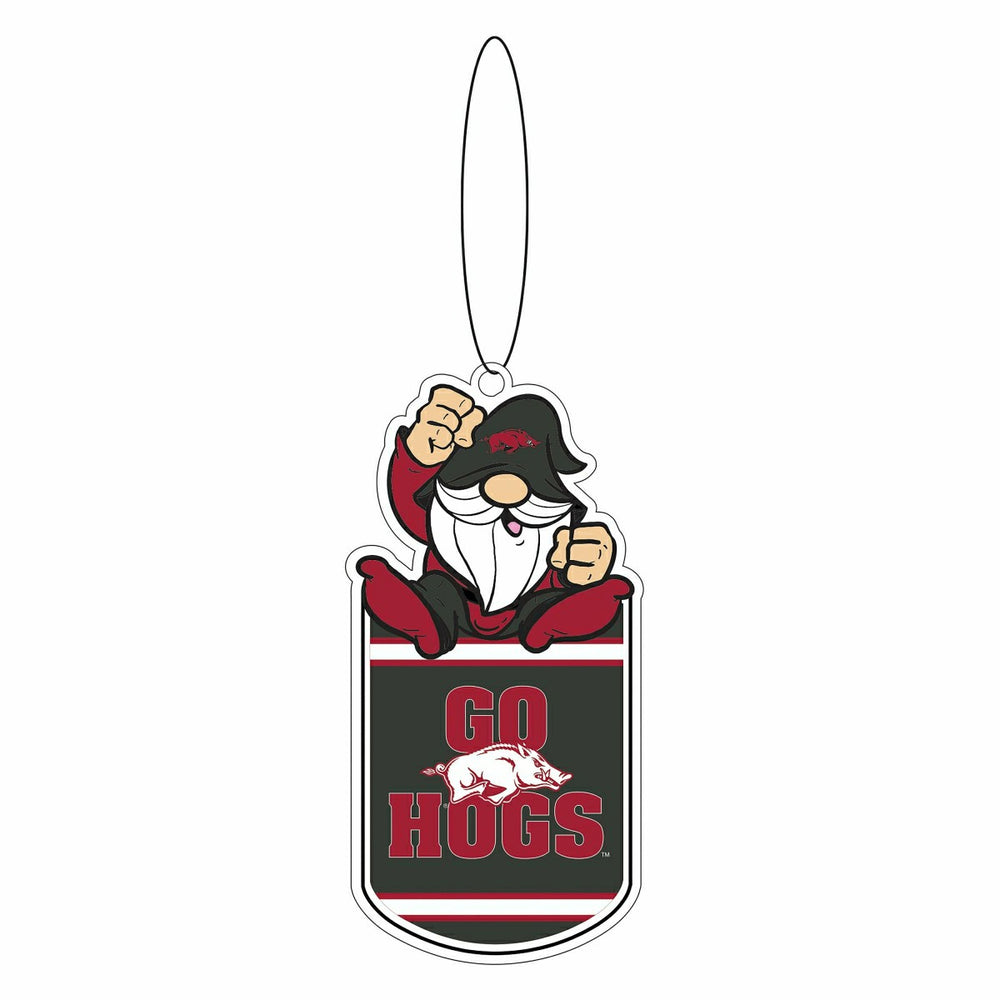 University of Arkansas Gift Tag Ornament, Gnome Fan - Collegiate Home