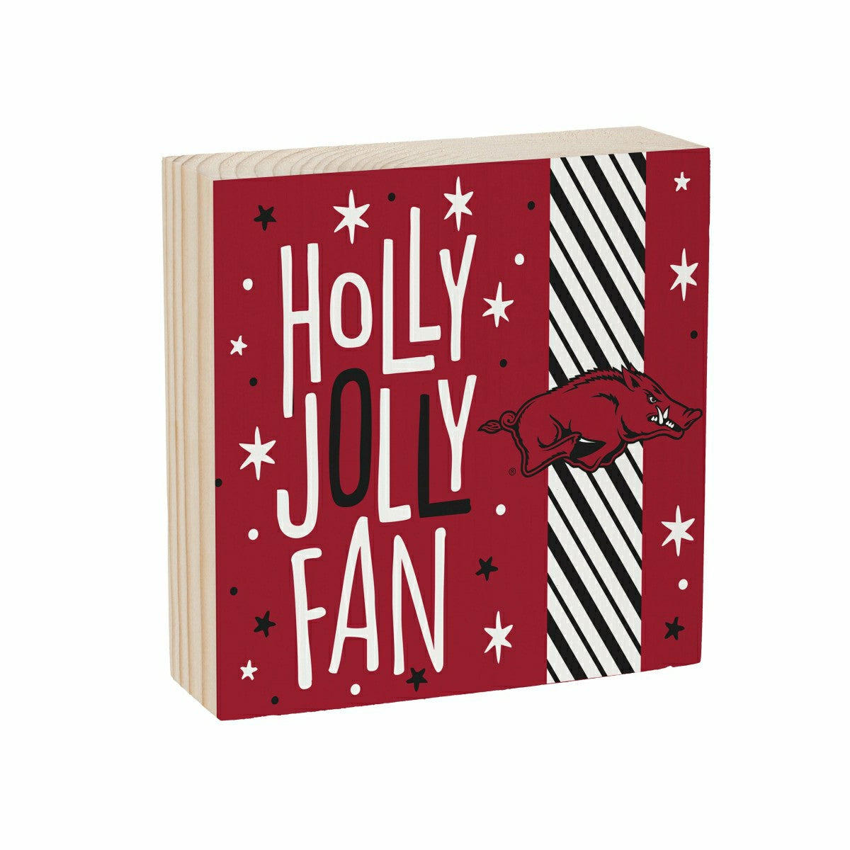 University of Arkansas Block, Holiday, 6x6 - Collegiate Home