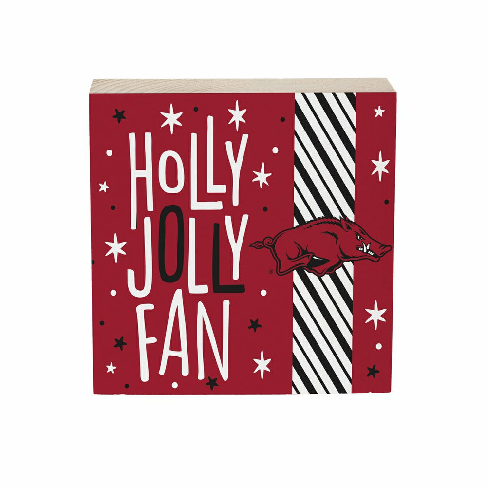 University of Arkansas Block, Holiday, 6x6 - Collegiate Home