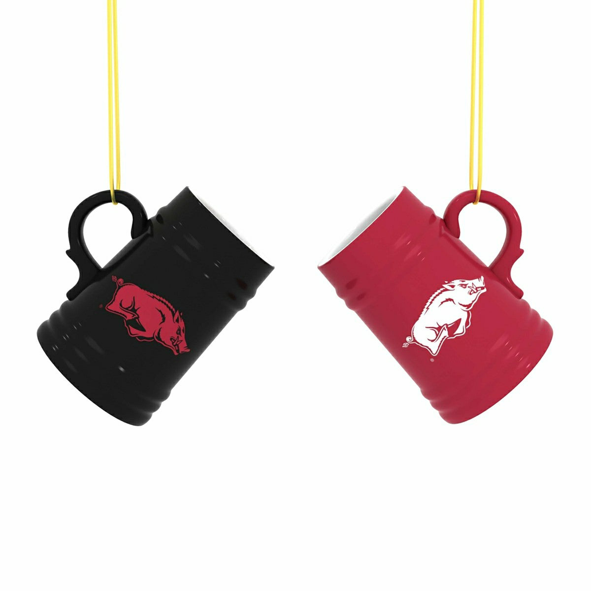 University of Arkansas Ceramic Mini Stein, 3oz, set of 2 - Collegiate Home
