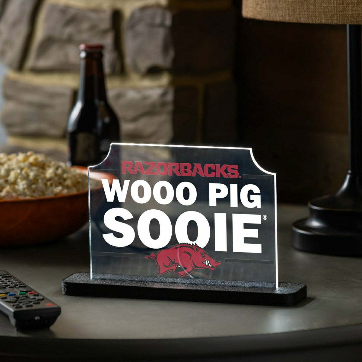 University of Arkansas College Rectangle Desklite LED Decor - Collegiate Home