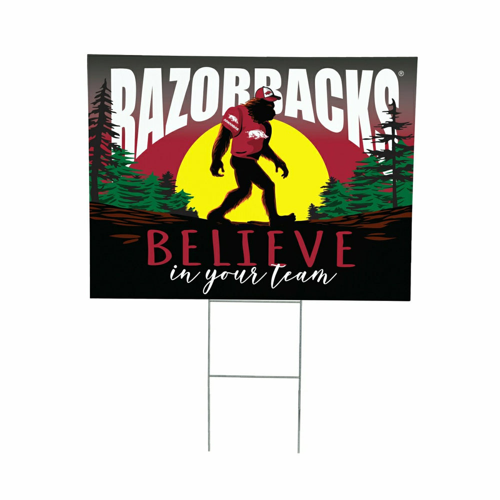 University of Arkansas Yard Sign, Bigfoot - Collegiate Home