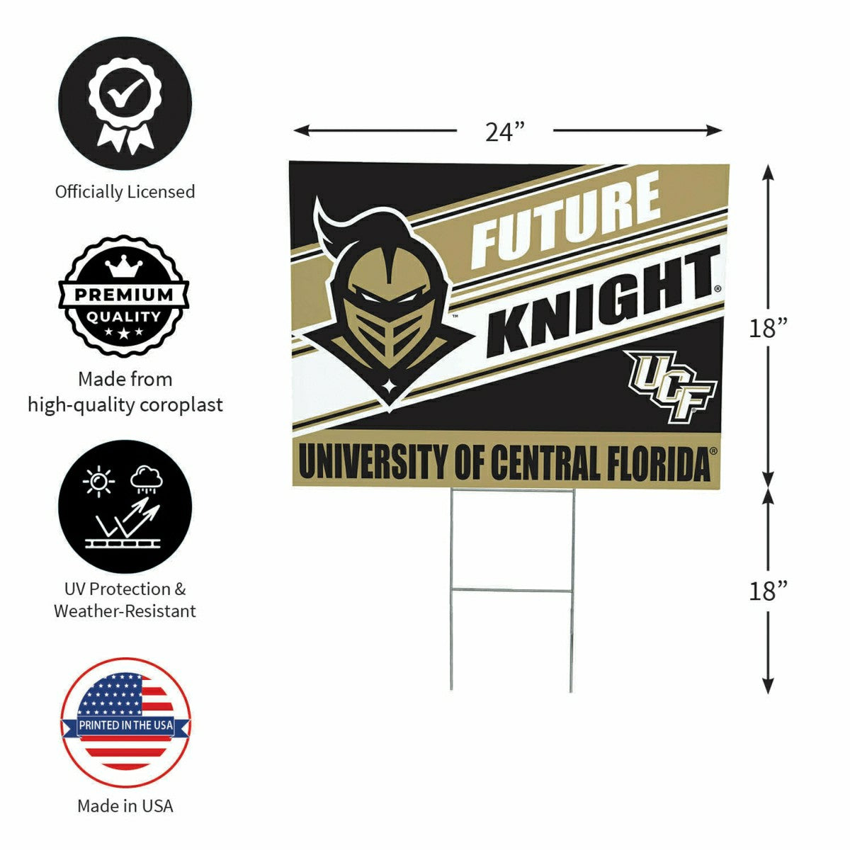 University of Central Florida Coroplast Yard Sign, Future Student - Collegiate Home