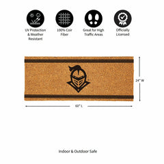 University of Central Florida Extra Large One Color Coir Mat, 60"x24" - Collegiate