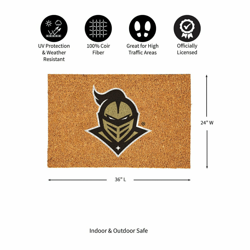 University of Central Florida Large Full Color Coir Mat, 36"x24" - Collegiate