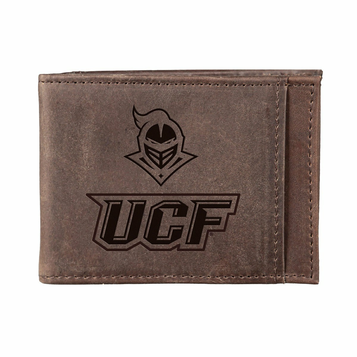 Front Pocket Wallet w/ RFID Blocking, Central Florida, Brown - Collegiate Home