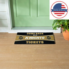 28" x 16" PVC Trapper Mat, Come Back with Tickets, University of Centr - Collegiate
