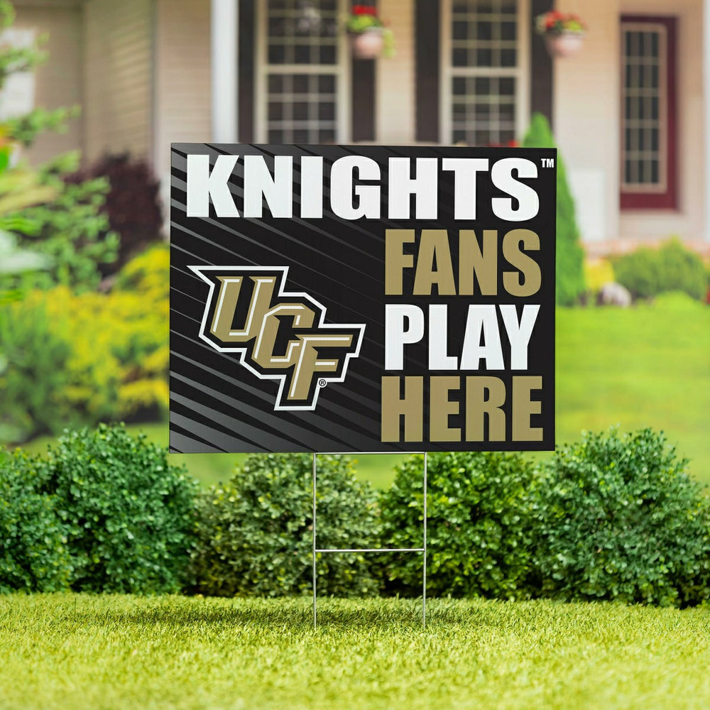 University of Central Florida Coroplast Yard Sign "Fans Play Here" - Collegiate Home