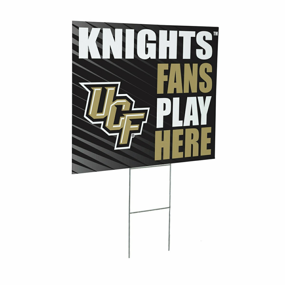 University of Central Florida Coroplast Yard Sign "Fans Play Here" - Collegiate Home