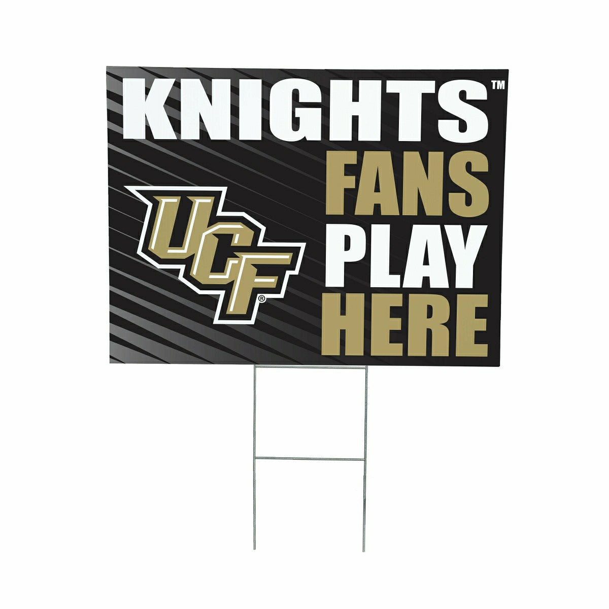 University of Central Florida Coroplast Yard Sign "Fans Play Here" - Collegiate Home