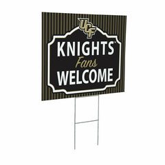 University of Central Florida Coroplast Yard Sign, "Fans Welcome" - Collegiate Home