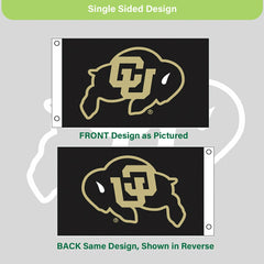 University of Colorado Single Sided Flag w/ 2 Grommets, 3'x5' - Collegiate Home