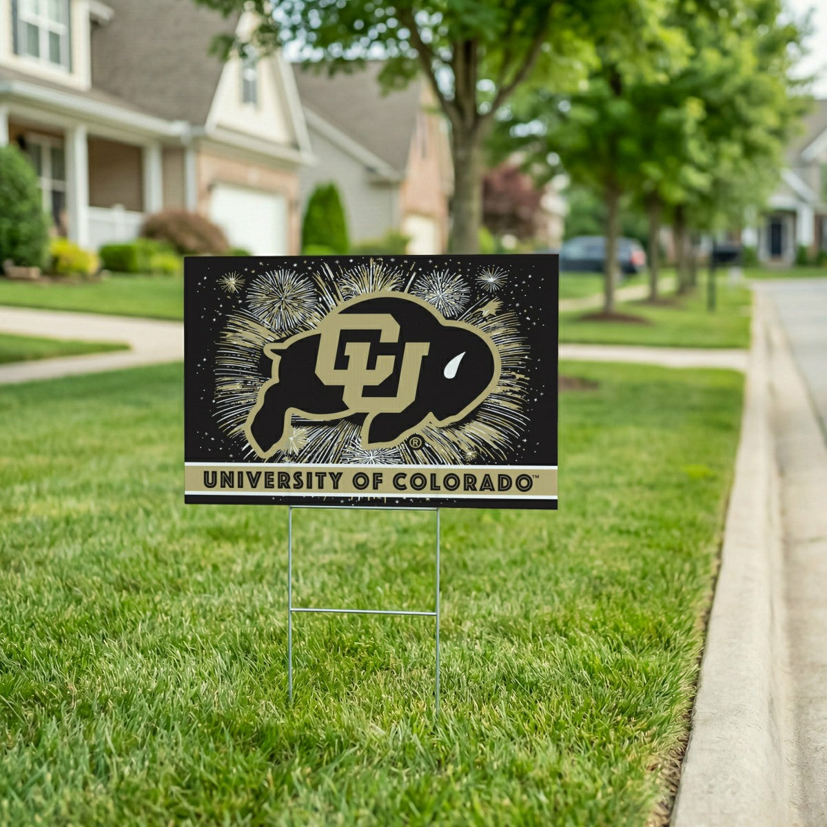 University of Colorado Yard Sign, Patriotic - Collegiate Home
