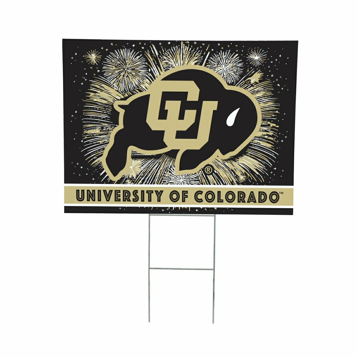 University of Colorado Yard Sign, Patriotic - Collegiate Home