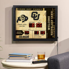 Bluetooth Scoreboard Wall Clock, University of Colorado - Collegiate Home