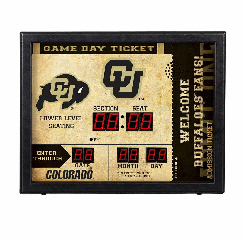 Bluetooth Scoreboard Wall Clock, University of Colorado - Collegiate Home