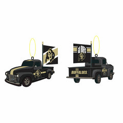 University of Colorado Rally Truck Ornament, Set of 2 - Collegiate Home