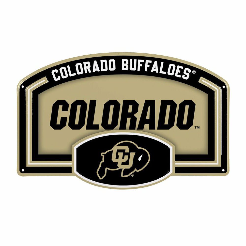 University of Colorado USA Embossed Steel Wall Sign, 11" x 17" - Collegiate Home