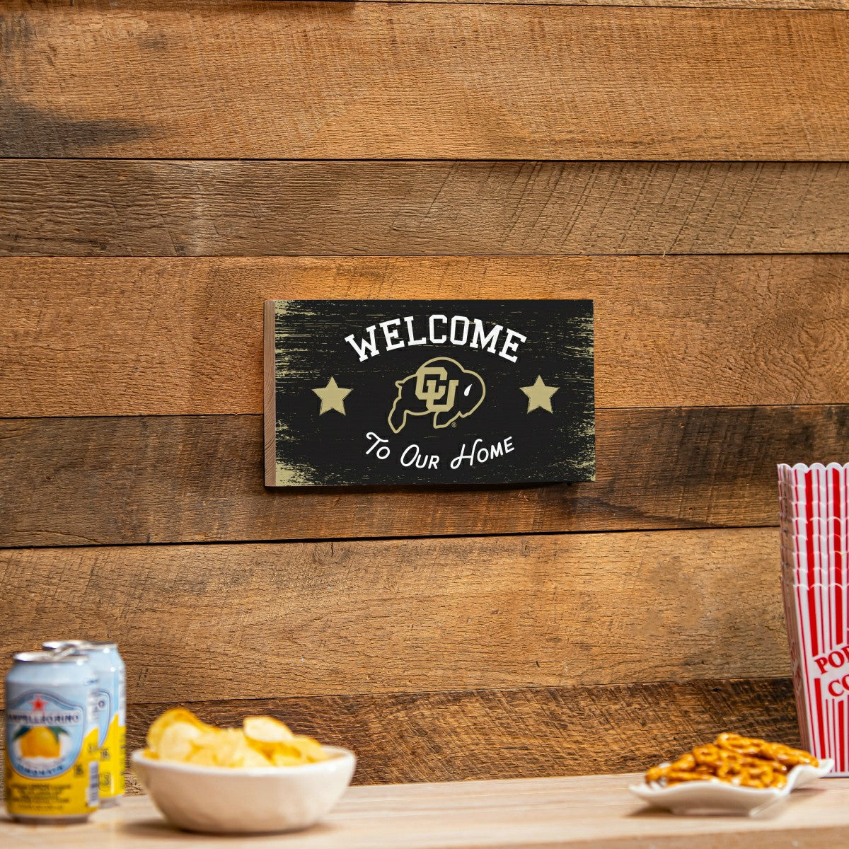 University of Colorado Wood Wall Sign, 6x11 - Collegiate Home