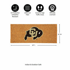 University of Colorado Extra Large Full Color Coir Mat, 60"x24" - Collegiate