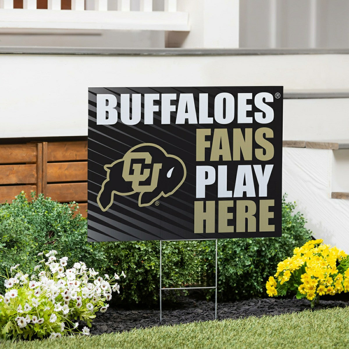 University of Colorado Coroplast Yard Sign "Fans Play Here" - Collegiate Home