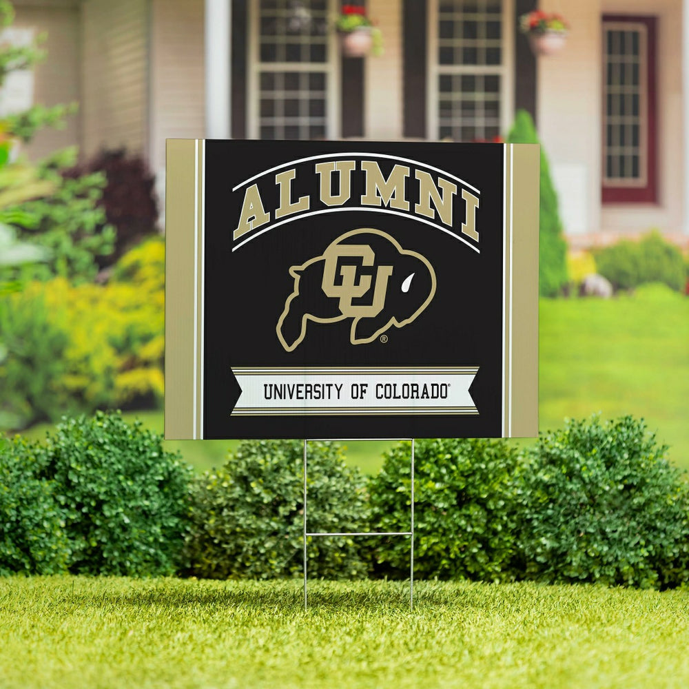 University of Colorado Coroplast Yard Sign Alumni - Collegiate Home