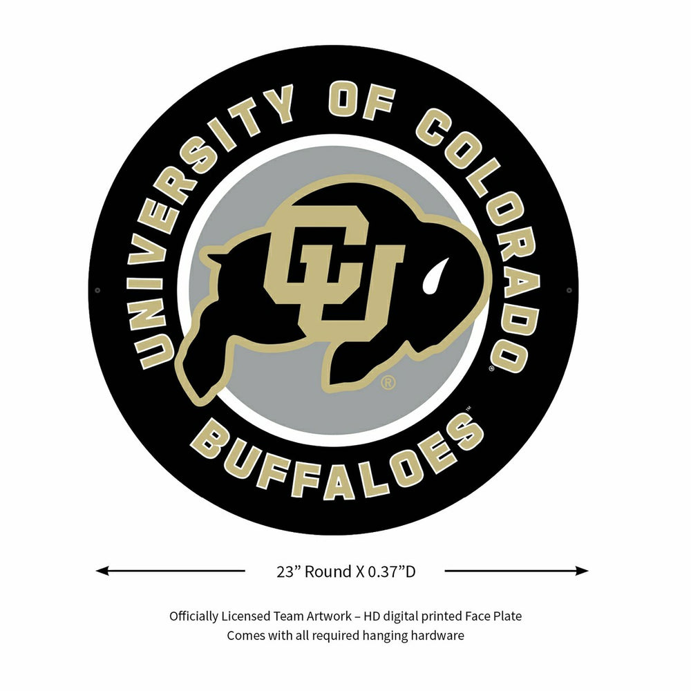 LED Wall Decor, Round, University of Colorado - Collegiate Home