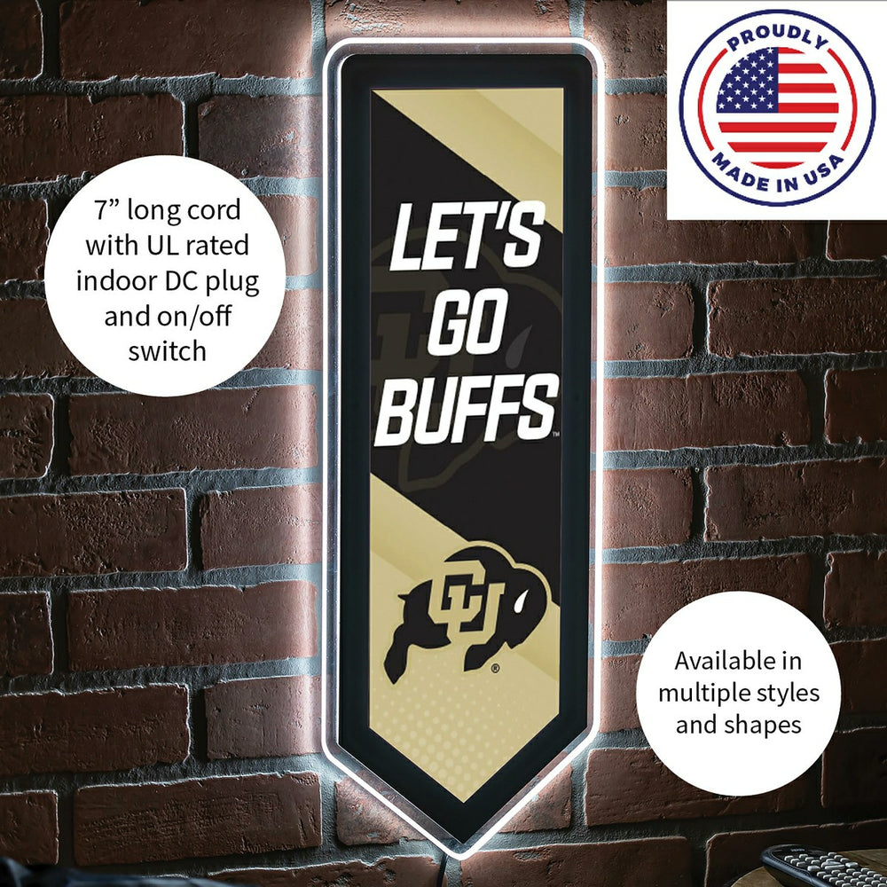 LED Wall Decor, Pennant, University of Colorado - Collegiate Home