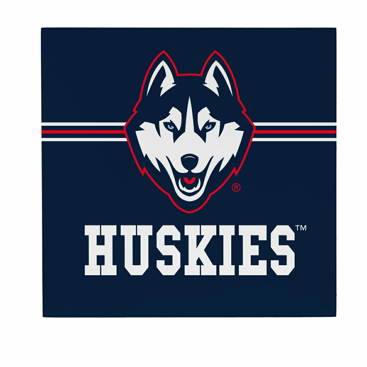University of Connecticut Wood Wall Sign, 12x12 - Collegiate Home