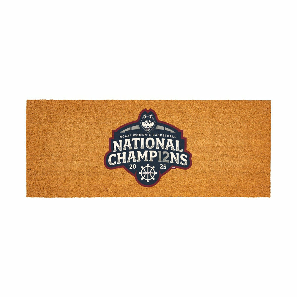 University of Connecticut, Womens NCAA Basketball Champions Extra Large Full Color Coir Mat, 60"x24" - Collegiate
