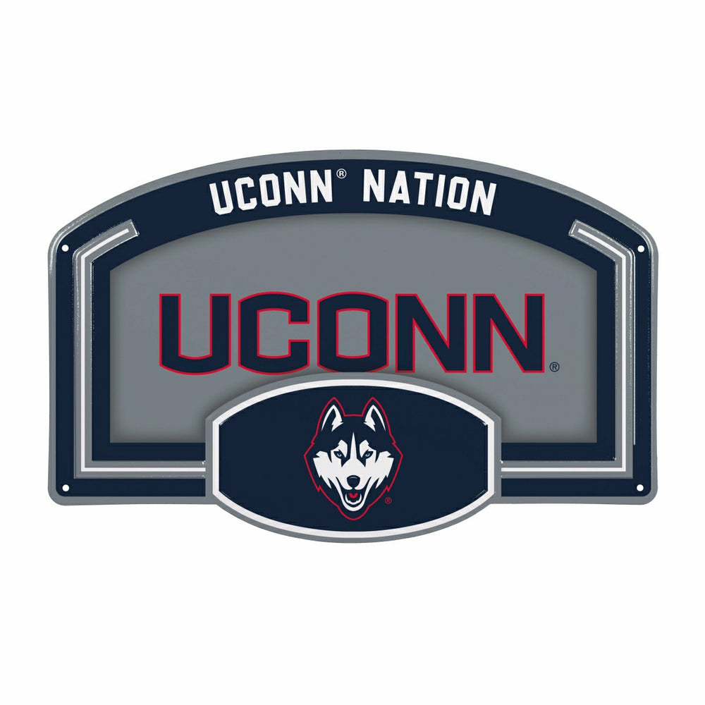 University of Connecticut USA Embossed Steel Wall Sign, 11" x 17" - Collegiate Home