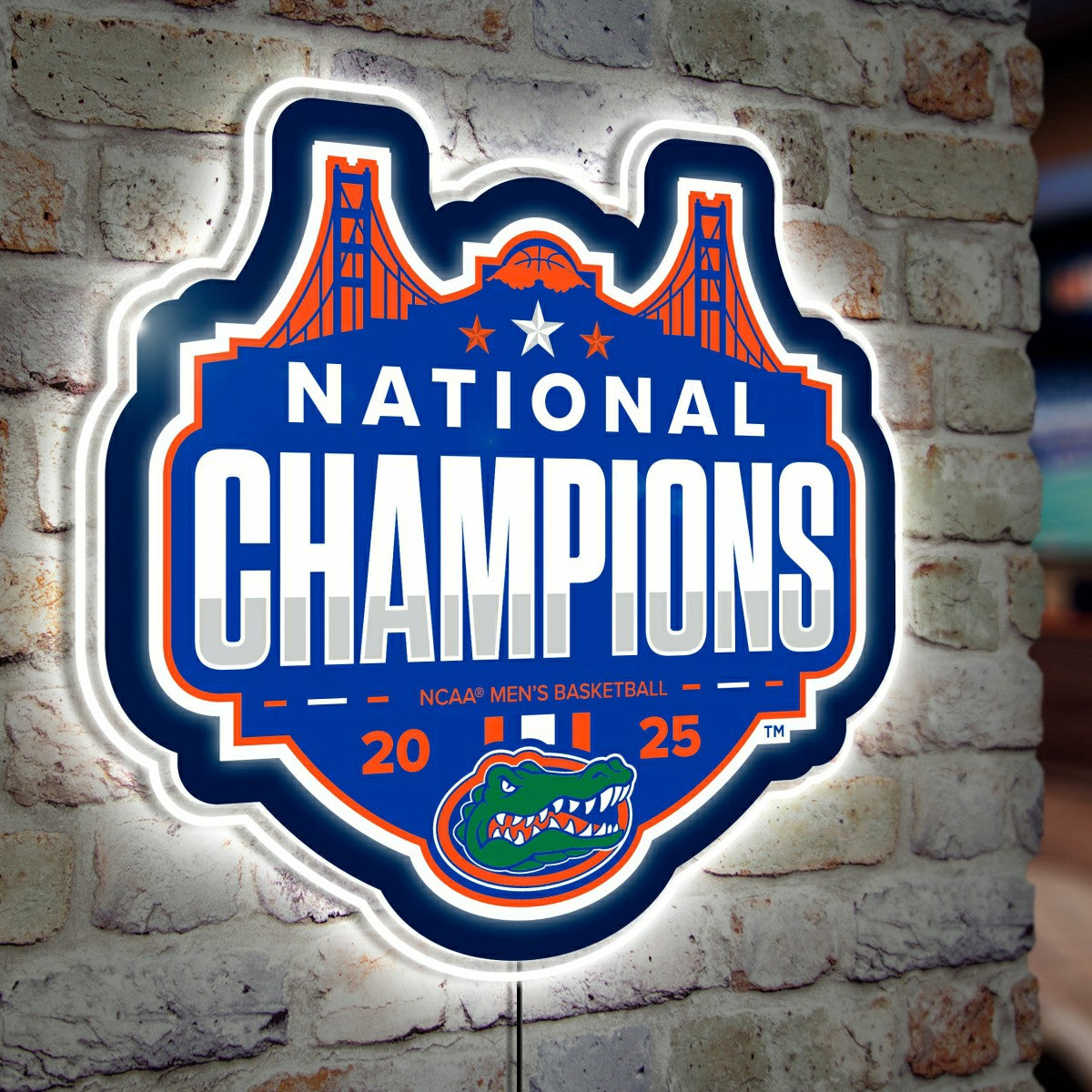 University of Florida, Mens NCAA Basketball Champions LED Wall Decor,  - Collegiate
