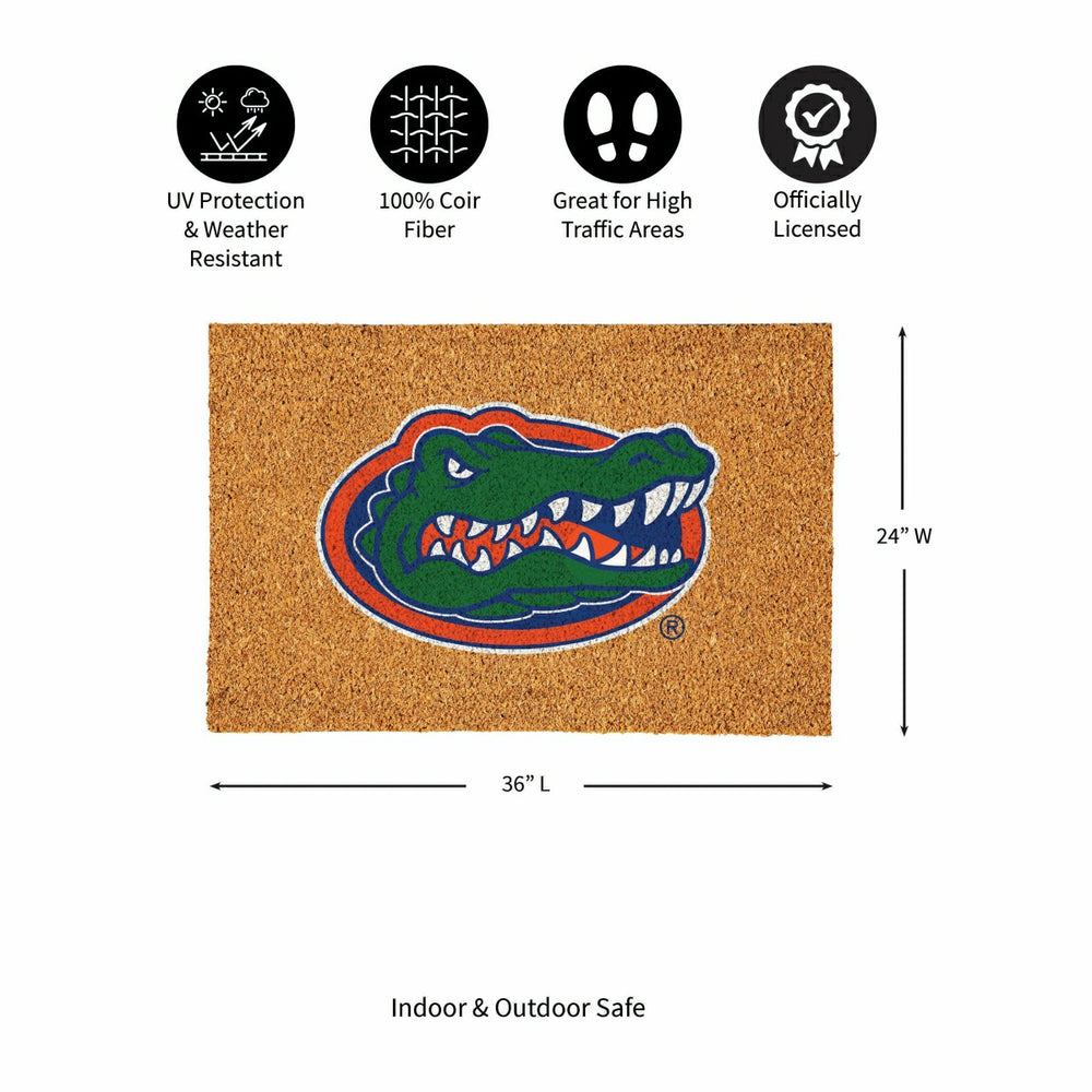 University of Florida Large Full Color Coir Mat, 36"x24" - Collegiate