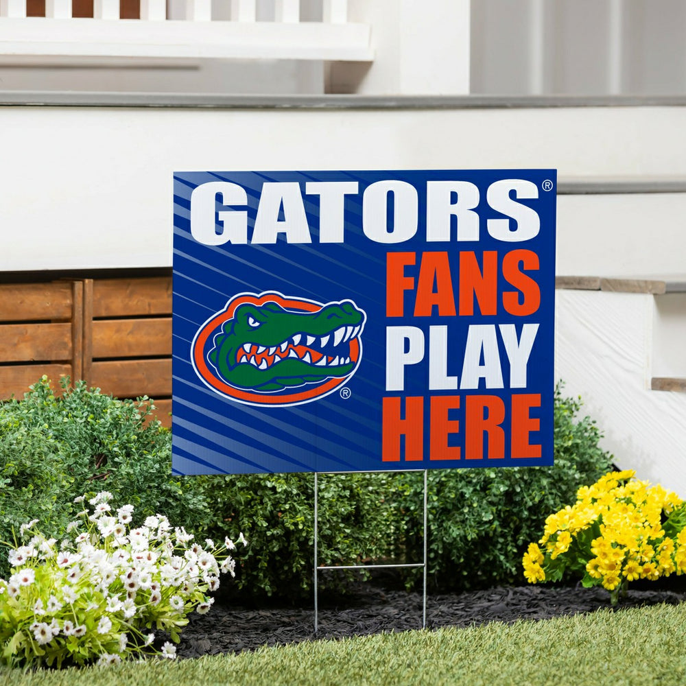 University of Florida Coroplast Yard Sign "Fans Play Here" - Collegiate Home