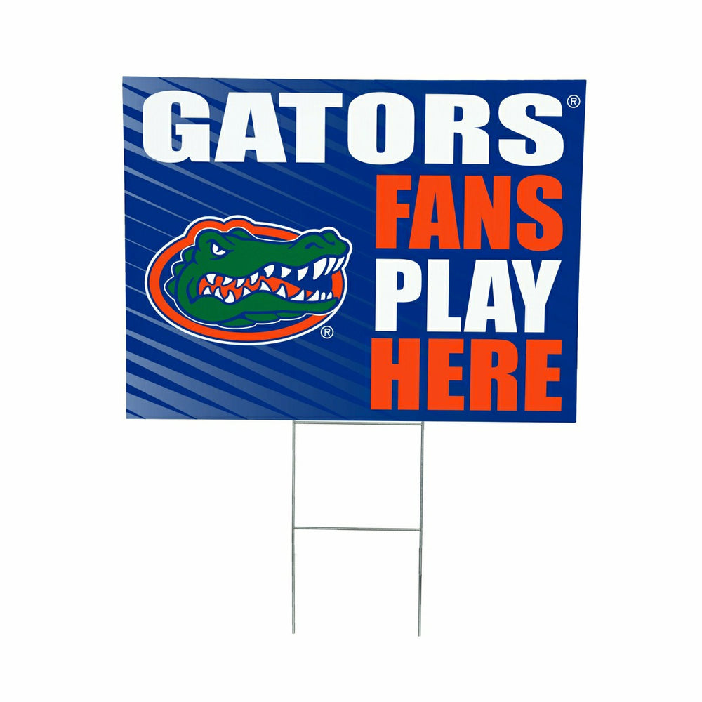 University of Florida Coroplast Yard Sign "Fans Play Here" - Collegiate Home