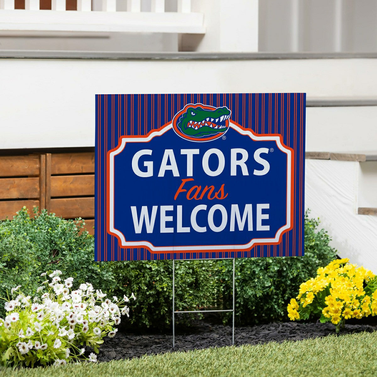 University of Florida Coroplast Yard Sign, "Fans Welcome" - Collegiate Home