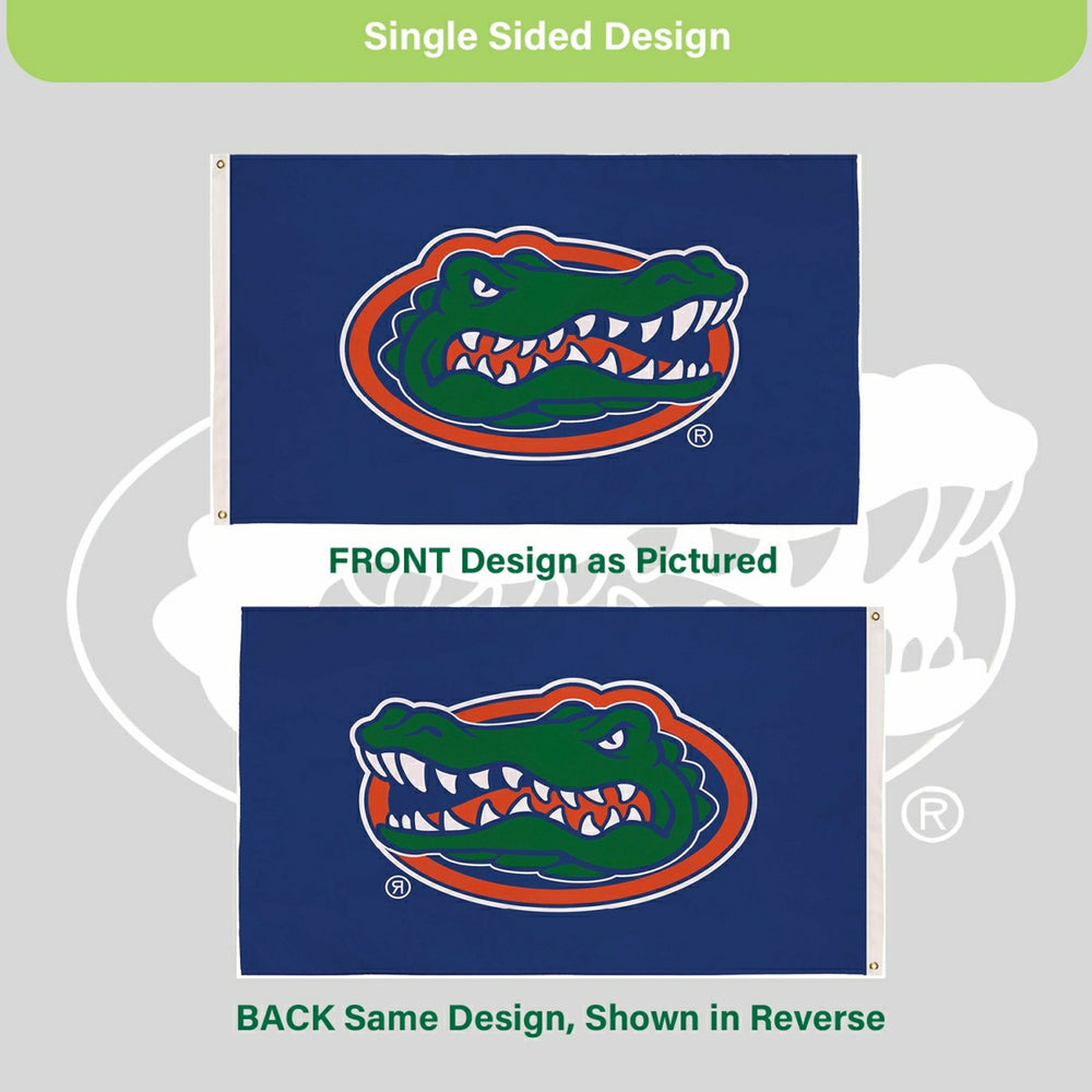University of Florida Single Sided Flag w/ 2 Grommets, 3'x5' - Collegiate Home