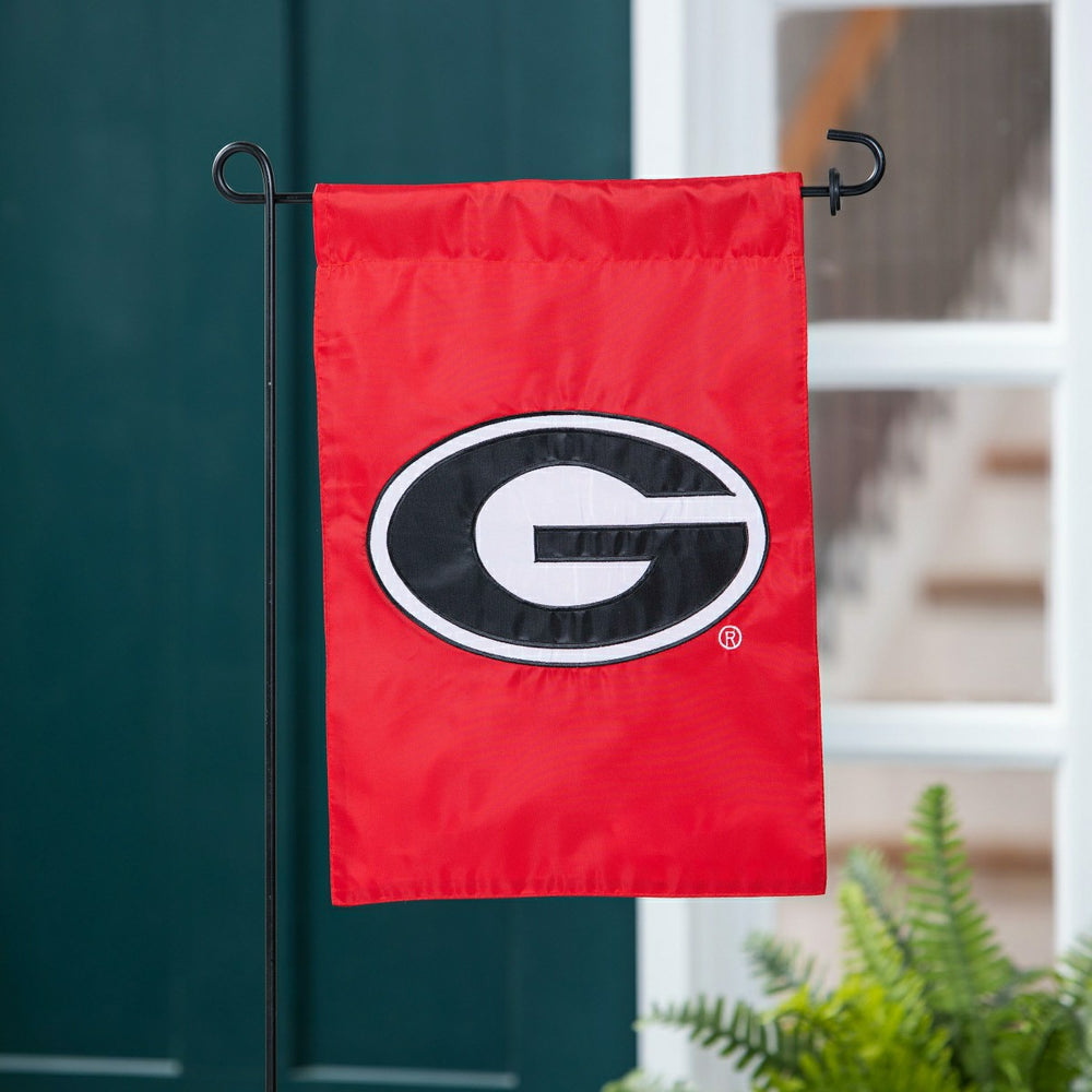 University of Georgia Applique Garden Flag - Collegiate Home