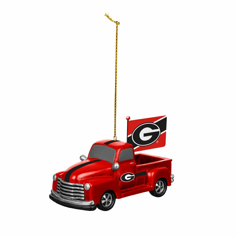 University of Georgia Rally Truck Ornament, Set of 2 - Collegiate Home