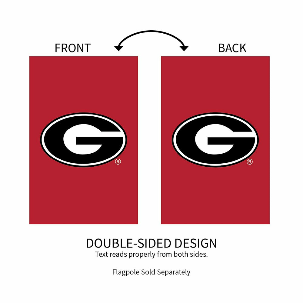 University of Georgia Applique House Flag - Collegiate Home