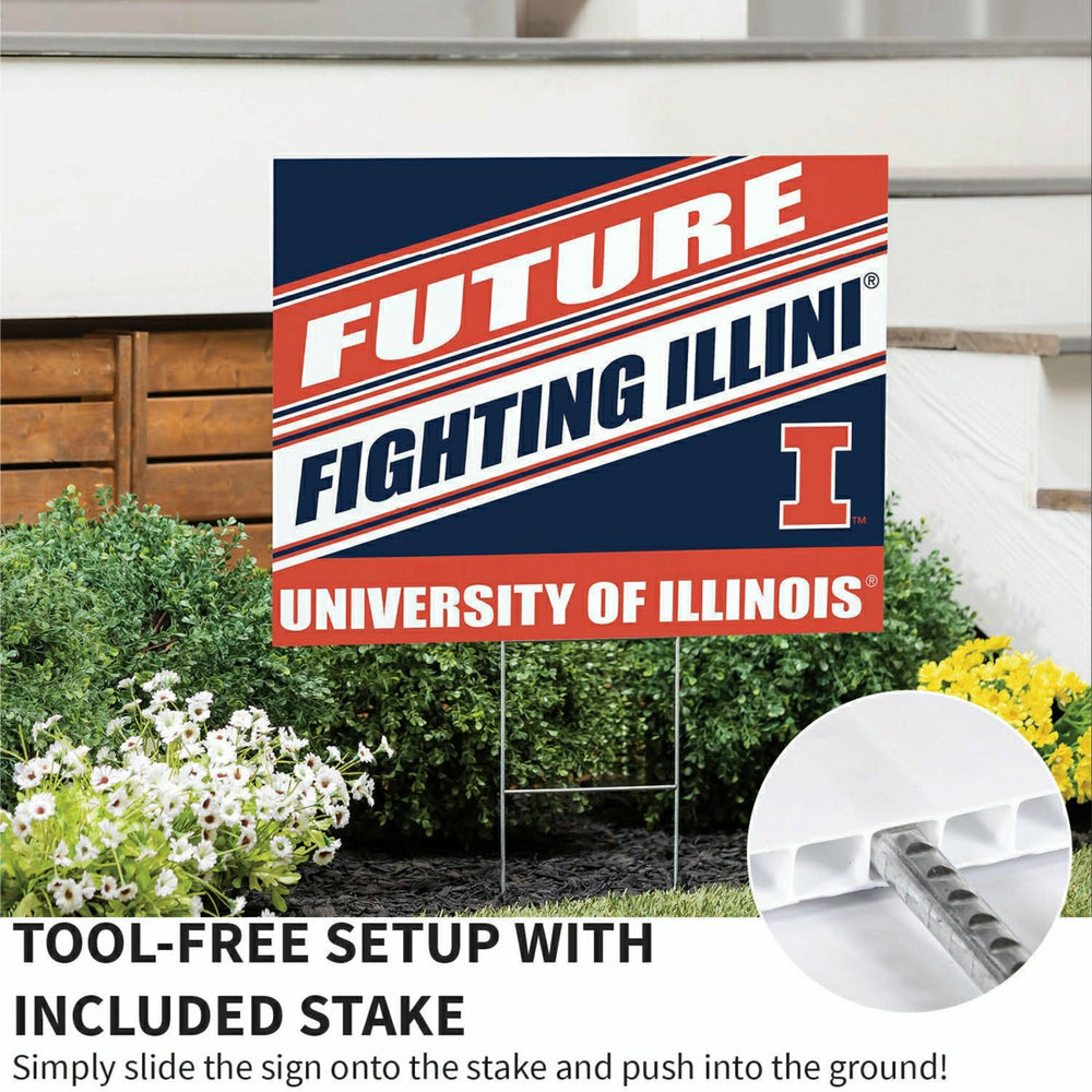 University of Illinois Coroplast Yard Sign, Future Student - Collegiate Home
